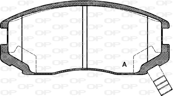 OPEN PARTS Комплект тормозных колодок, дисковый тормоз BPA0357.22